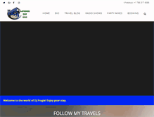 Tablet Screenshot of djfrogie.com